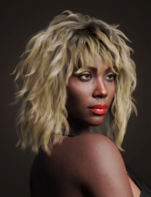 DForce Rockstar Hair for Genesis