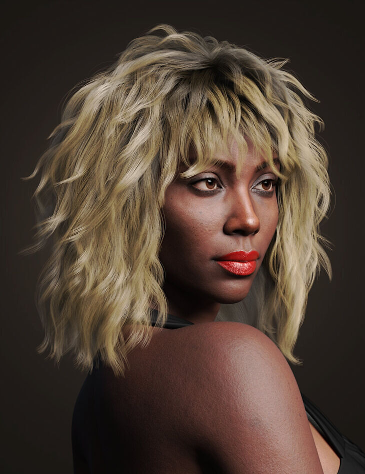 DForce Rockstar Hair for Genesis