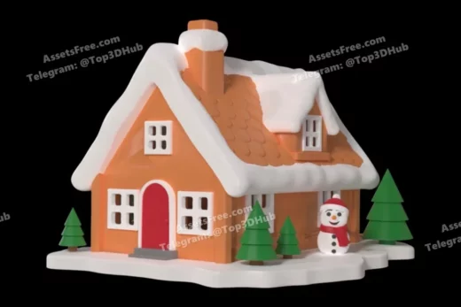 Gingerbread cottage multi colour