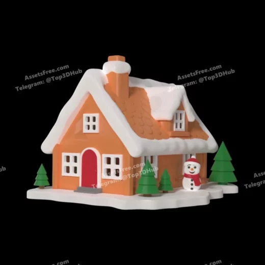 Gingerbread cottage multi colour