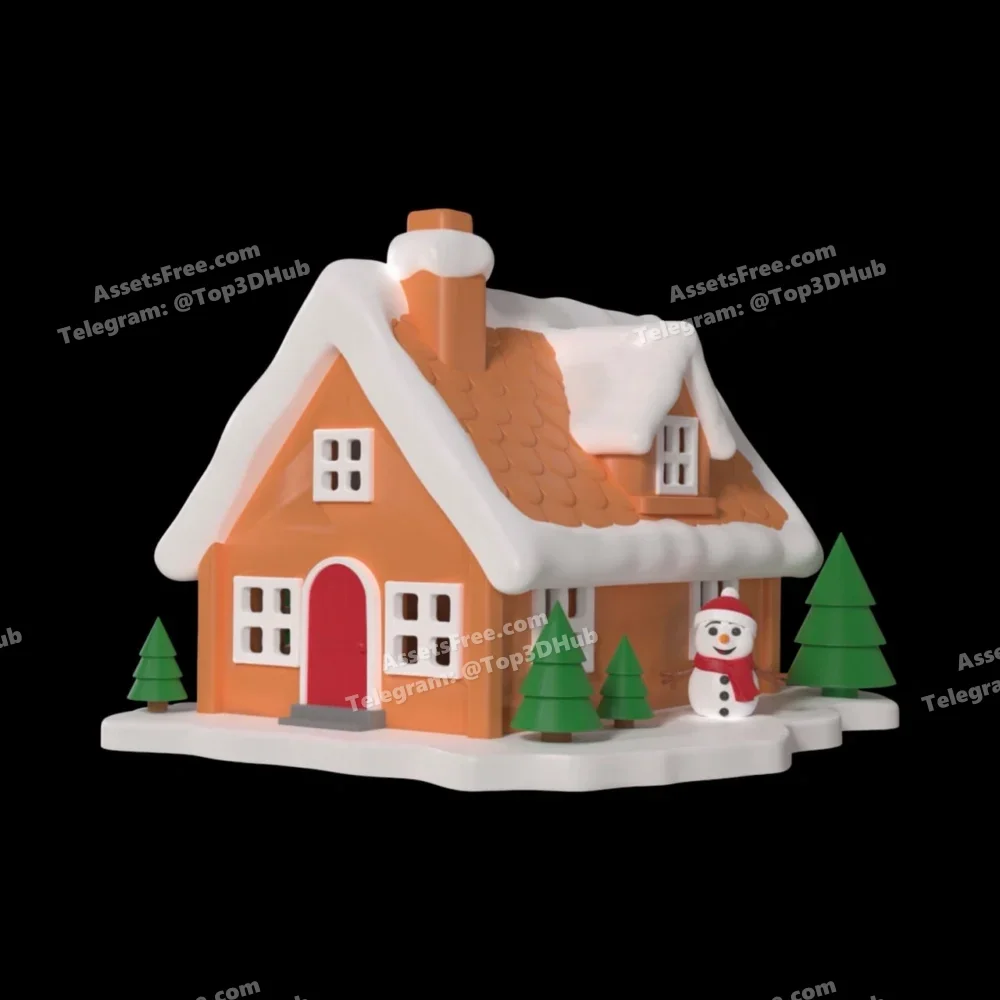 Gingerbread cottage multi colour