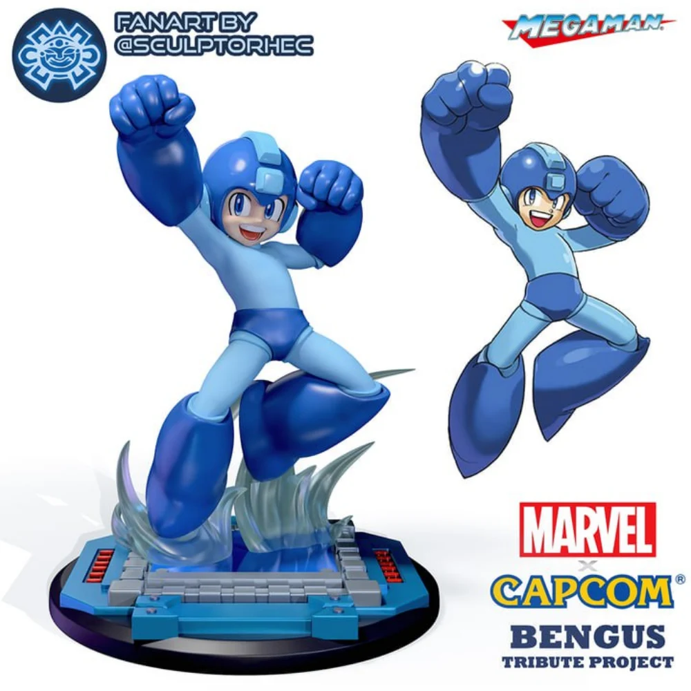 marvel-vs-capcom-bengus-style-mega-man – STL 3D Print Model | AssetsFree.com Marvel vs capcom bengus style mega man