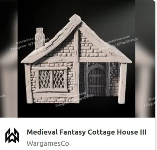 Medieval fantasy cottage house iii