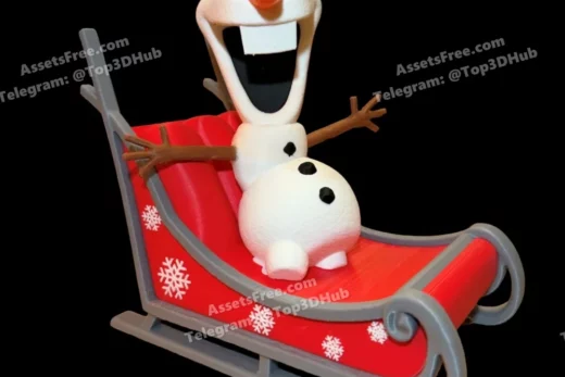 Olaf sleigh multi colour