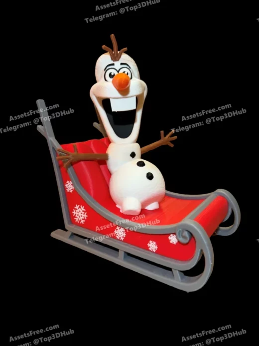 Olaf sleigh multi colour