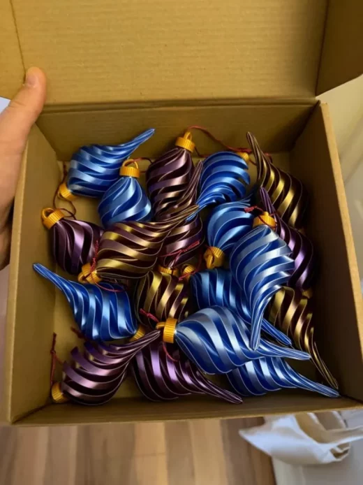 Spiral christmas tree ornament vase mode model files