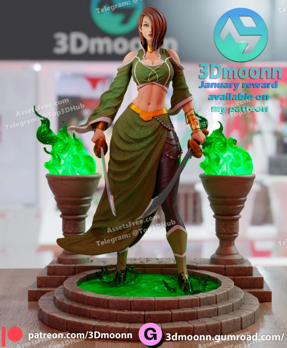 Talia al ghul Medium tier @stl for Home