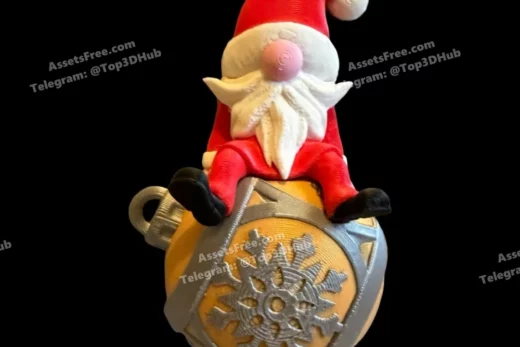 Xmas gnome single colour