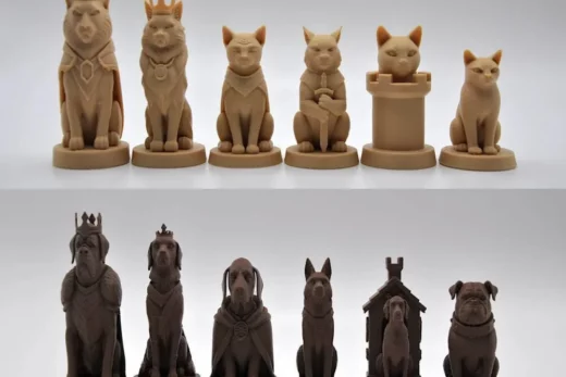 шахматы коты и собаки