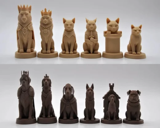 шахматы коты и собаки