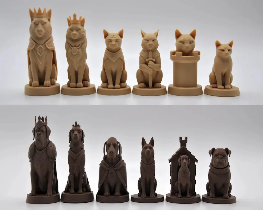 шахматы коты и собаки