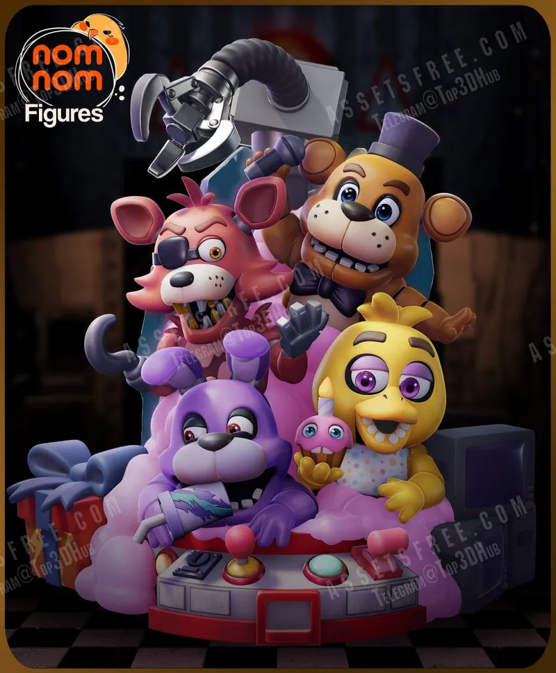 5 Nights at Freddys – STL 3D Print Model | AssetsFree.com 5 Nights at Freddys