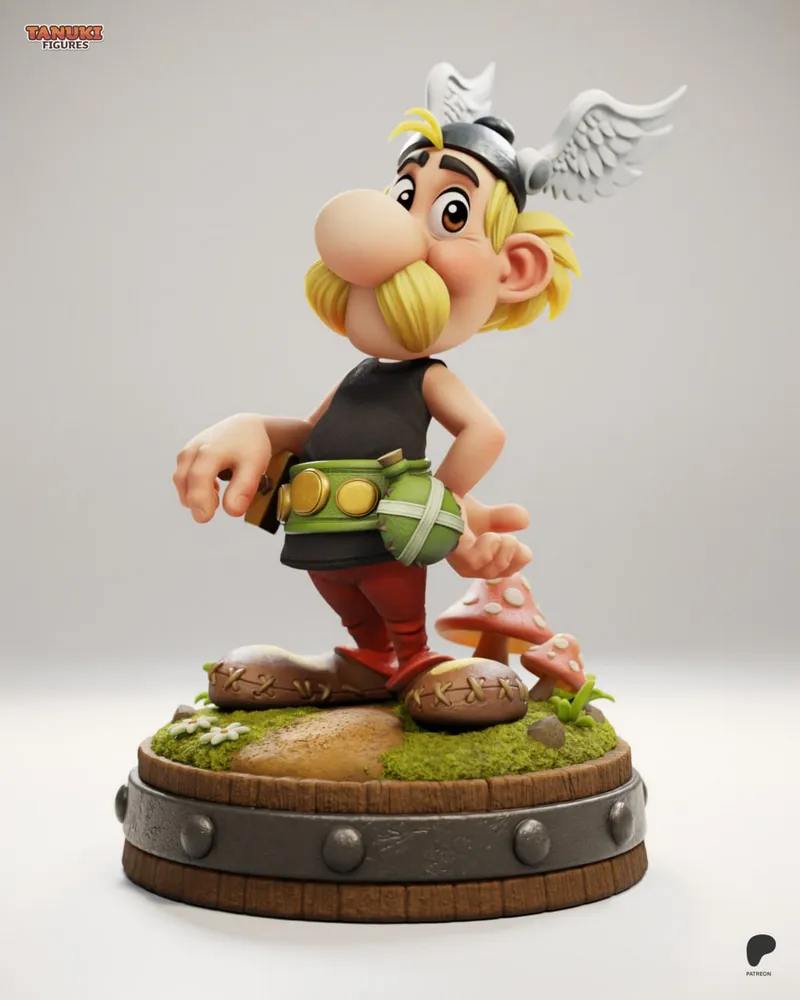 Asterix Tanuki Figures
