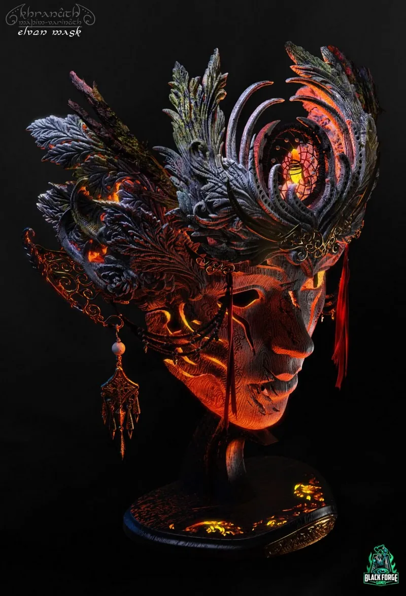 BFG – Elven Mask – STL 3D Print Model | AssetsFree.com BFG Elven Mask