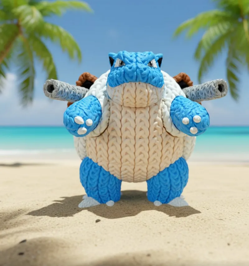 Blastoise_Knitted_Multipart – STL 3D Print Model | AssetsFree.com Blastoise Knitted Multipart