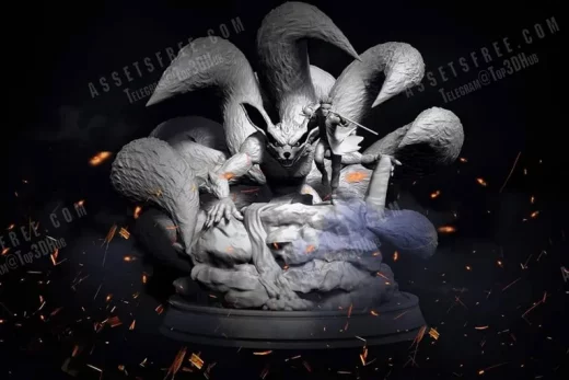 CarlosSilva3D Naruto and Kurama