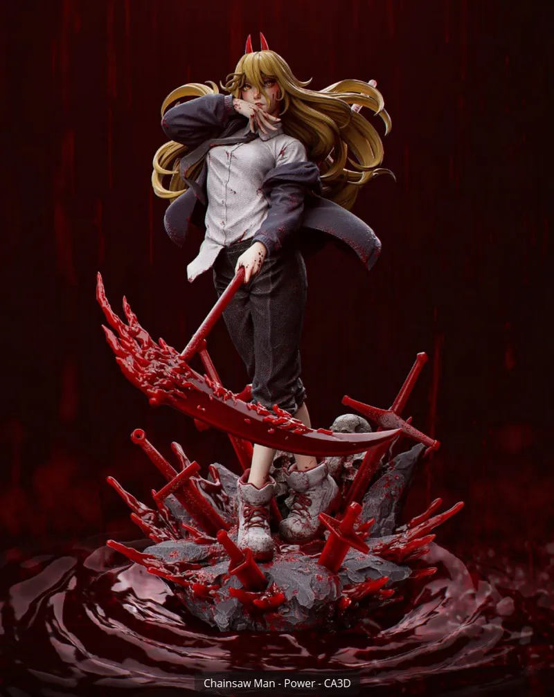 Chainsaw Man – Power – STL 3D Print Model | AssetsFree.com Chainsaw Man Power