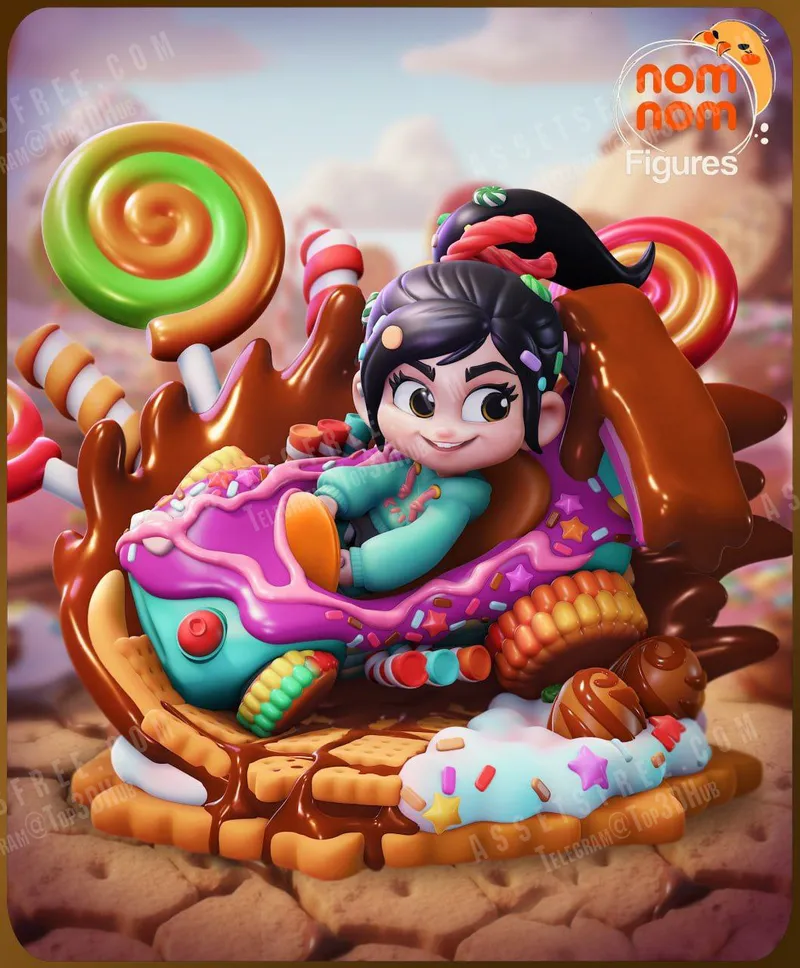 Chibi Vanellope – STL 3D Print Model | AssetsFree.com Chibi Vanellope