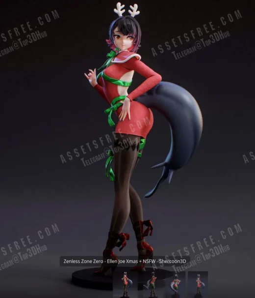 Christmas Ellen Joe SFW Shercoon3D