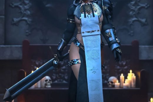 DeathKnight Fantasy Bundle for Genesis 8, 8.1 and 9 Females