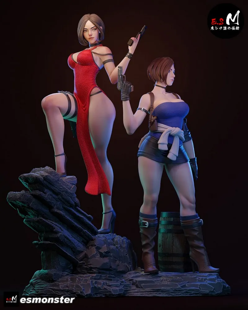 ES Monster – Ada Wong – STL 3D Print Model | AssetsFree.com ES Monster Ada Wong