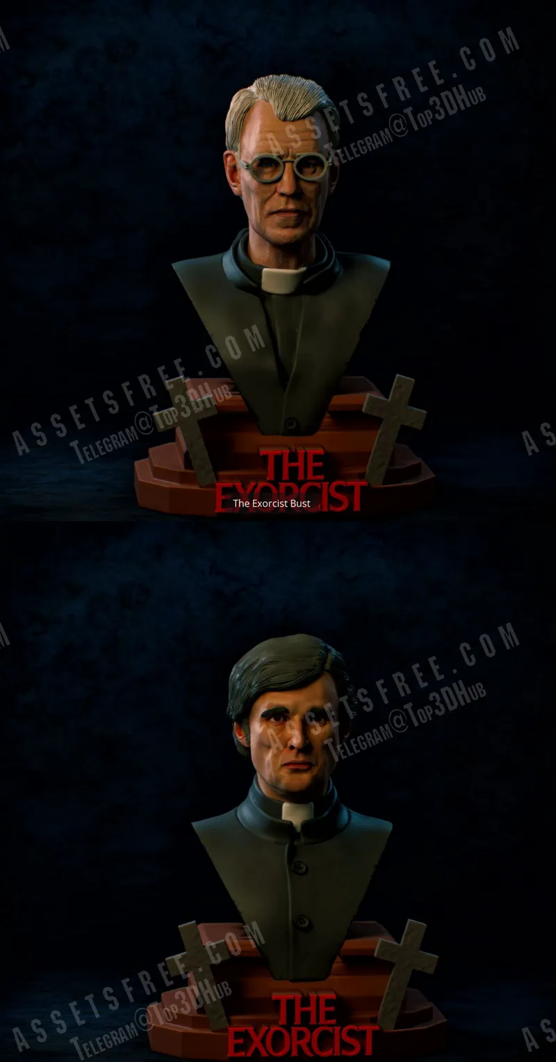 Exorcist_busts – STL 3D Print Model | AssetsFree.com Exorcist busts