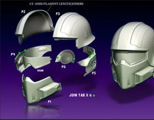 Hex3D HDivers2 B 01 TacHelmet V1 Cut