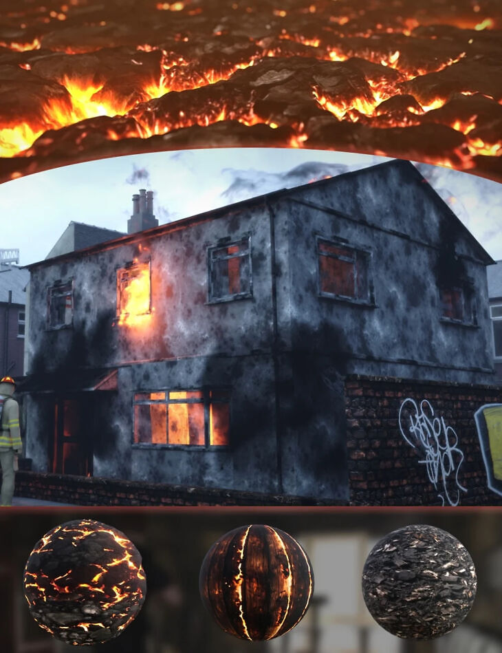 Iray Burned Decals and Shaders