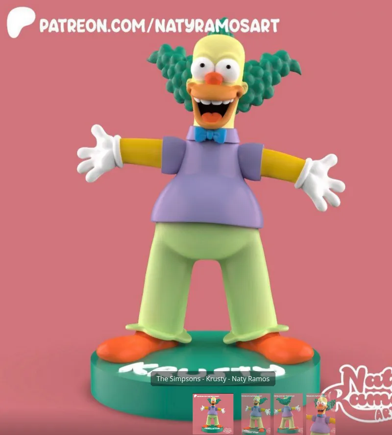 Krusty – Naty Ramos – STL 3D Print Model | AssetsFree.com Krusty Naty Ramos