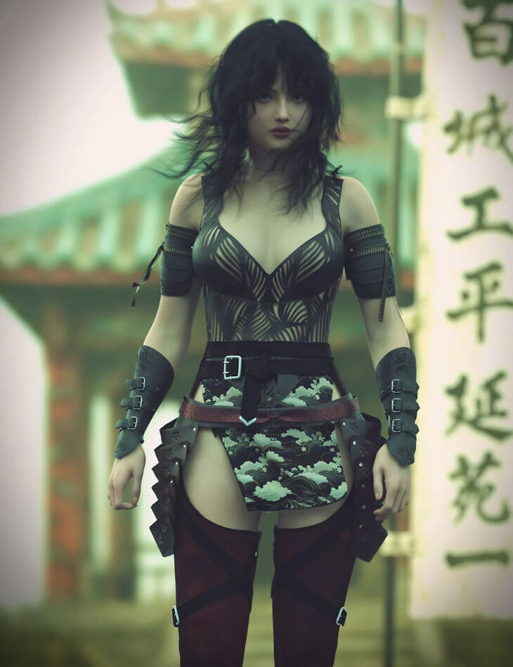 Kurohana-dForce-Outfit-for-Genesis-9 – STL 3D Print Model | AssetsFree.com Kurohana dForce Outfit for Genesis