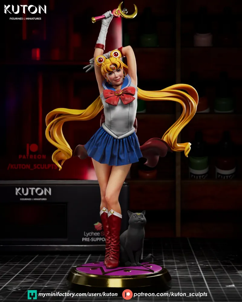 Kuton Figurines – 2025.10 – Sailor Moon – STL 3D Print Model | AssetsFree.com Kuton Figurines 2025.10 Sailor Moon