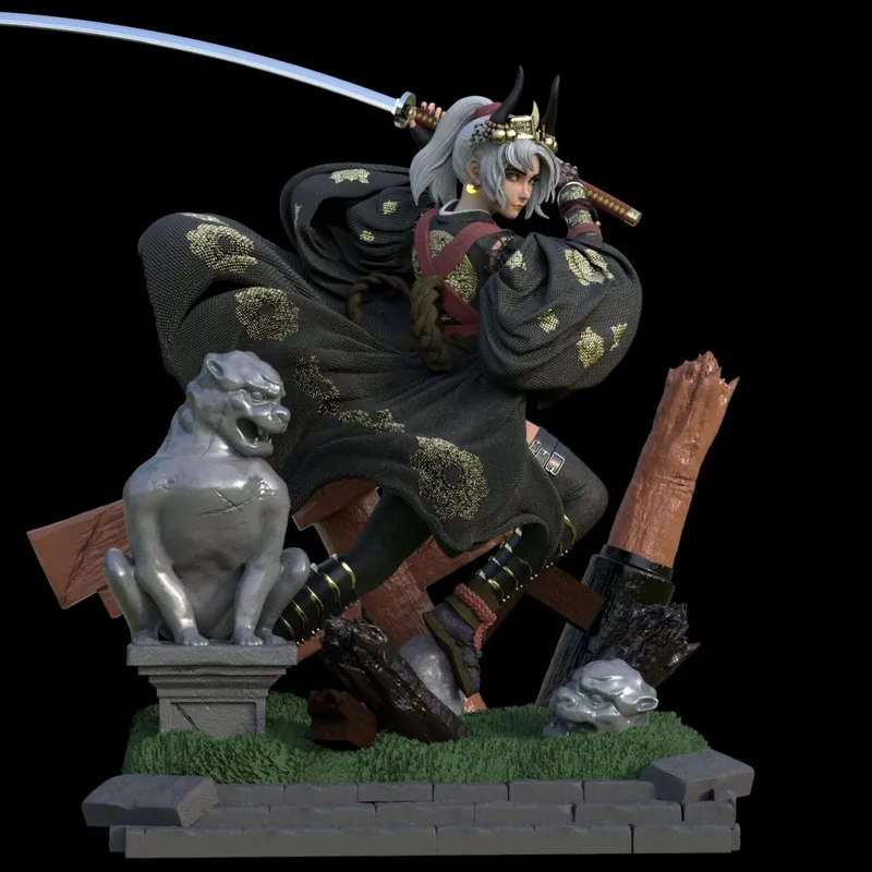 Miguel gutierrez (guweiz) – Japanese Warrior – STL 3D Print Model | AssetsFree.com Miguel gutierrez (guweiz) Japanese Warrior