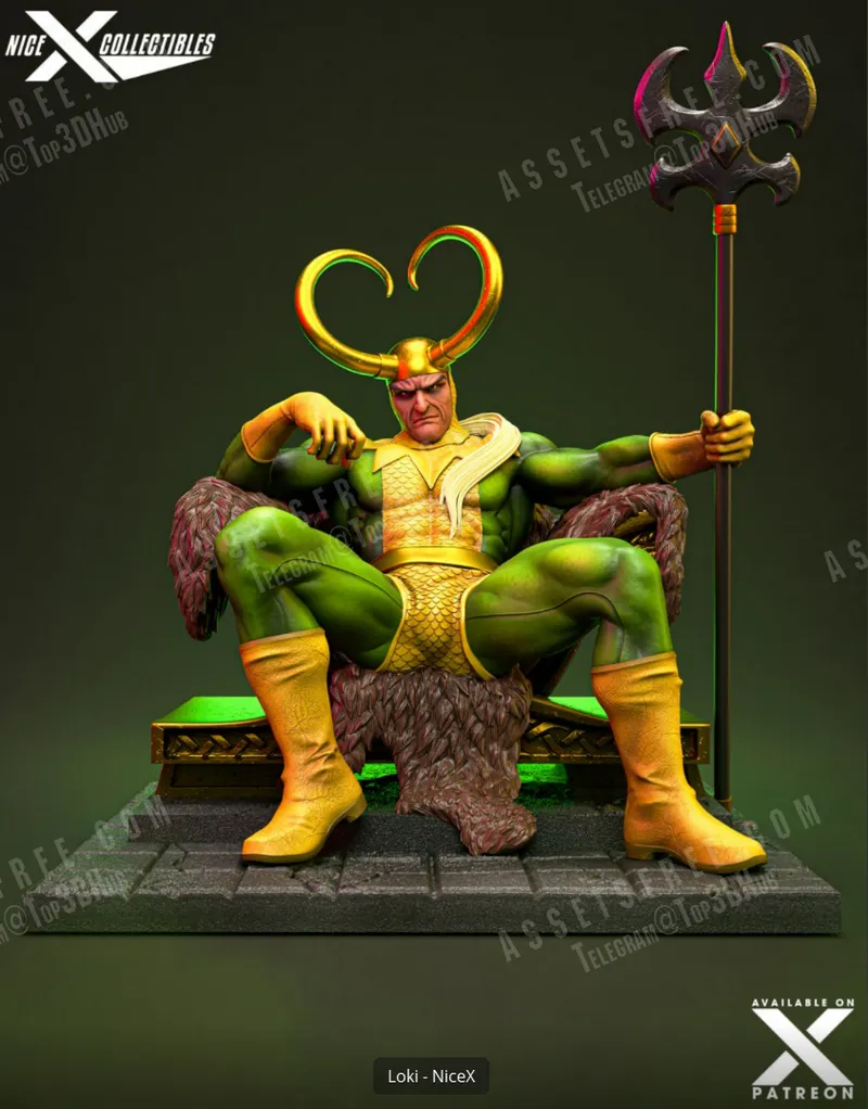 Nice X Collectibles – Loki – STL 3D Print Model | AssetsFree.com Nice X Collectibles Loki
