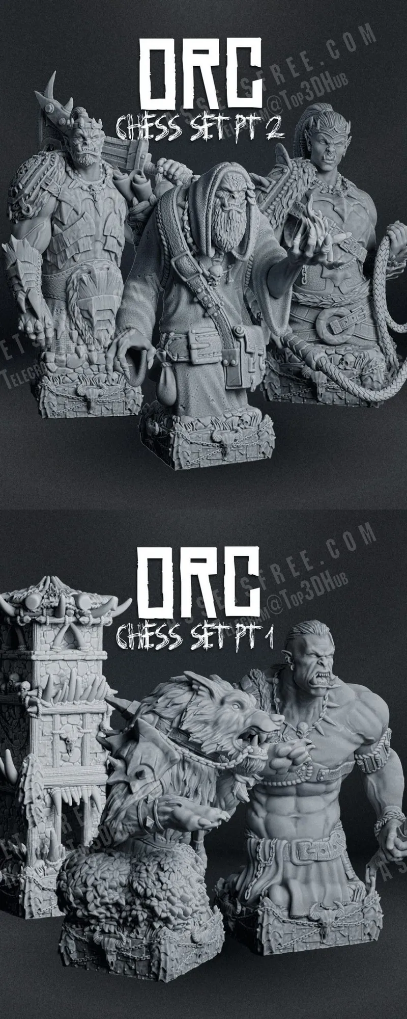Orc Chess – STL 3D Print Model | AssetsFree.com Orc Chess