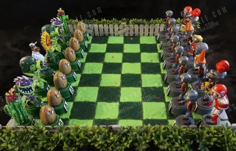 PLANTS VS ZOMBIES – STL 3D Print Model | AssetsFree.com PLANTS VS ZOMBIES