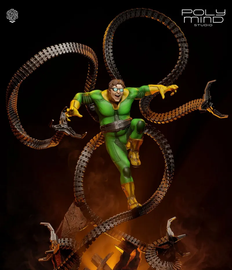 Poly Mind Studio – Dr Octopus – STL 3D Print Model | AssetsFree.com Poly Mind Studio Dr Octopus