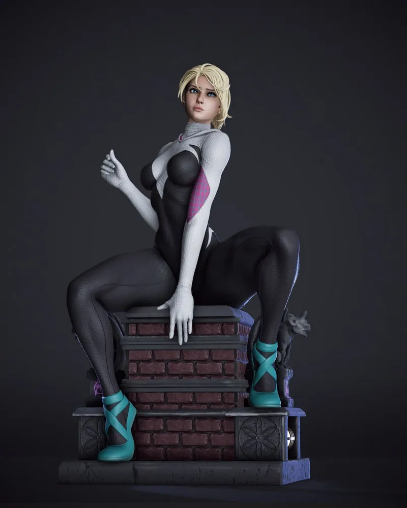 Shadaloo Studios – Gwen Stacy – Marvel Comics – STL 3D Print Model | AssetsFree.com Shadaloo Studios Gwen Stacy Marvel Comics