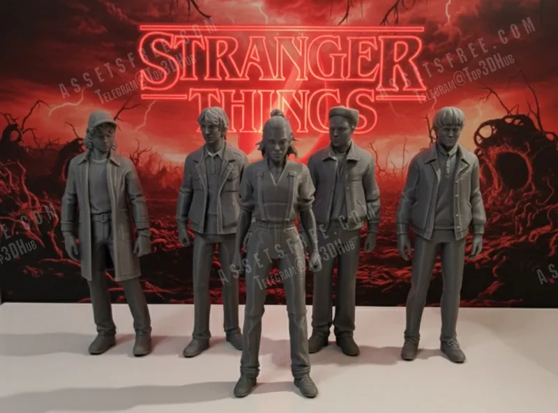 Stranger+Things+Set_stls – STL 3D Print Model | AssetsFree.com Stranger+Things+Set stls
