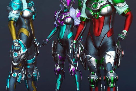 Synthra Sci Fi Tech Suit for Genesis Texture Add On