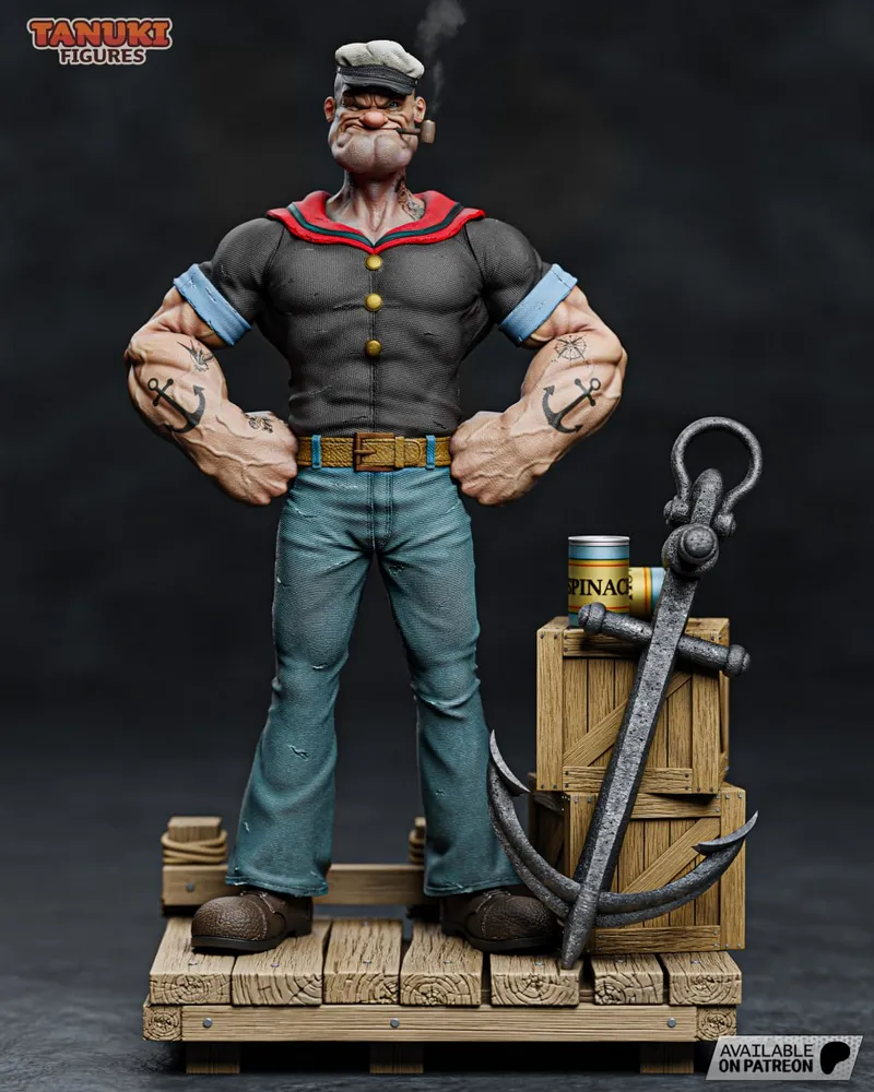 Tanuki Figures – Popeye