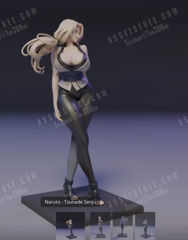 Tsunade Senju – 3D print model STL – STL 3D Print Model | AssetsFree.com Tsunade Senju – 3D print model STL