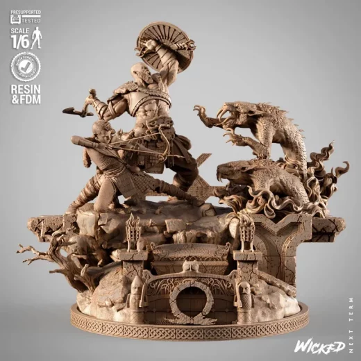 WICKED God of War 4 + Diorama