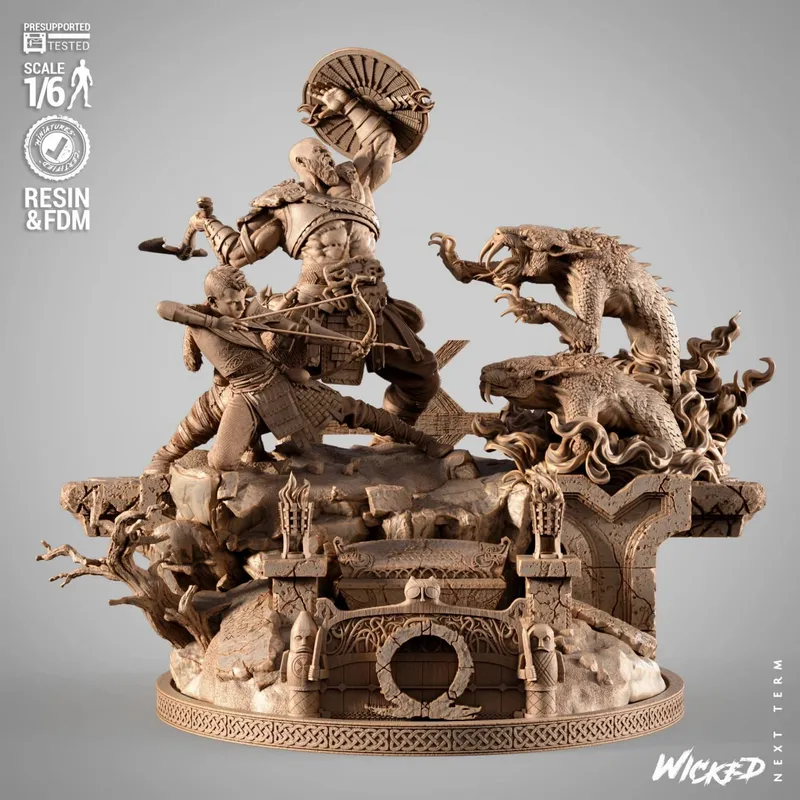 WICKED God of War 4 + Diorama