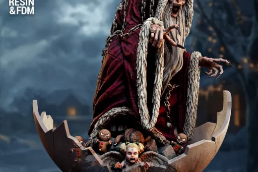 Wicked Krampus Sculpture