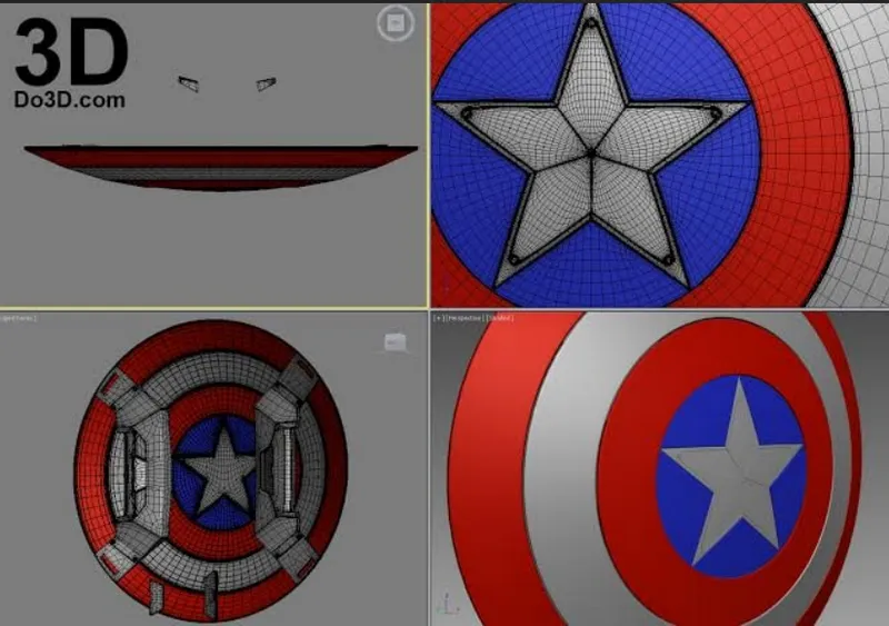 capt america shield do3d – STL 3D Print Model | AssetsFree.com Capt america shield do3d