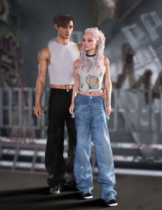 DForce Cool HangOut Outfit For Genesis