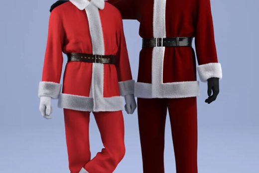 DForce HnC24 Santa Costume Outfits for Genesis