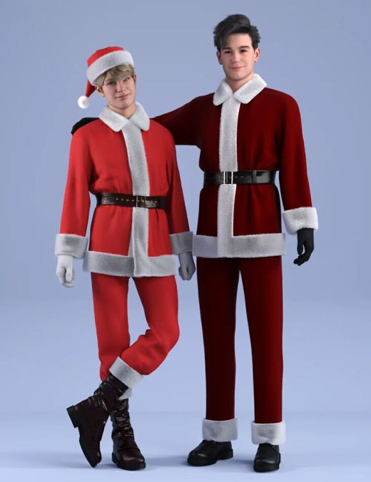 DForce HnC24 Santa Costume Outfits for Genesis