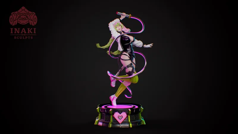 Inaki Sculpts Kanroji Mitsuri Cyberpunk