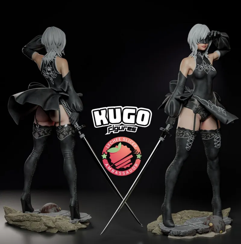 2B Nier Automata KuGo figures